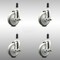 Service Caster 5 Inch 316SS Gray Poly Swivel 1 Inch Expanding Stem Caster Set Brake SCC SCC-SS316EX20S514-PPUB-TLB-1-4 - alternate 3